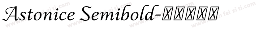 Astonice Semibold字体转换